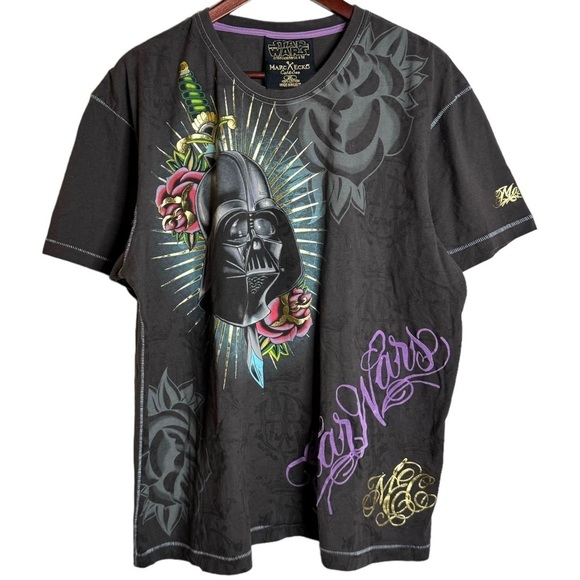 Star Wars Disney Marc Ecko Graphic Artistic Darth Vader Helmet T-Shirt XXL - Picture 2 of 16